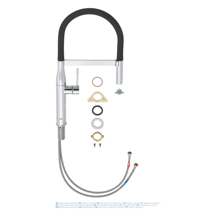 Смеситель для кухни с гибким изливом Grohe Essence New (30294000)