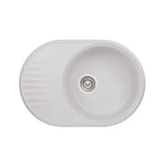 Кухонна гранітна мийка Qtap CS 7451 White (QT7451HI650)
