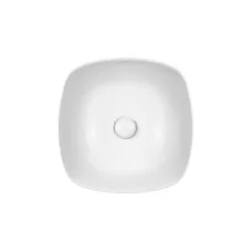 Раковина-чаша Qtap Kolibri 400х400х140 White з донним клапаном QT10117040TW