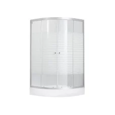Набір Lidz душова кабіна Wieza SC80x80.SAT.LOW.L, скло Linie 4 мм + піддон Kupala