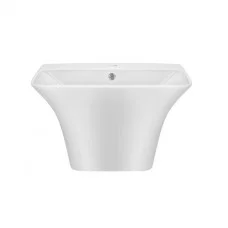 Раковина підвісна моноблок Qtap Crow 600х430х385 White з донним клапаном QT0511G835W