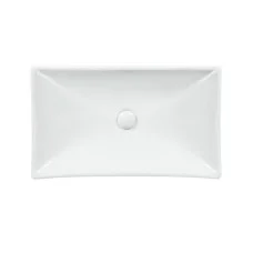 Раковина-чаша Qtap Crow 655х380х140 White з донним клапаном QT05117065HW