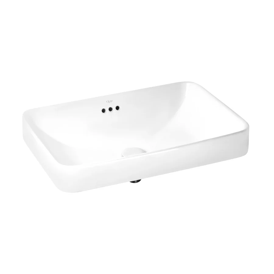 Раковина Qtap Jay 590х410х155 White з донним клапаном QT0711K425W