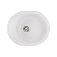 Кухонна гранітна мийка Qtap CS 6151 White (QT6151WHI650)