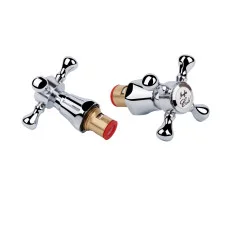Кран-букса Qtap M11 CRM керамика 1/2 "с ручкой Mayfair (пара)