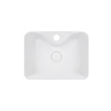 Раковина-чаша Qtap Crow 400х300х140 White з донним клапаном QT05117040JW
