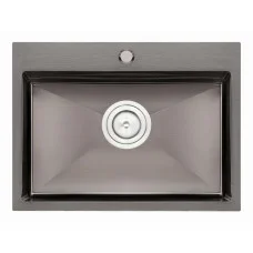 Кухонна мийка Qtap D5843BL 2.7/1.0 мм Black (QTD5843BLPVD10)