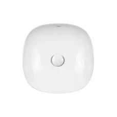 Раковина-чаша Qtap Kolibri 370х370х120 White з донним клапаном QT10118037FW