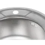 Кухонна мийка Lidz 490-A 0,8 мм Satin (LIDZ490ASAT)