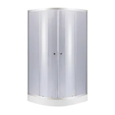 Набір Lidz душова кабіна Latwa SC90x90.SAT.LOW.GR, скло тоноване 4 мм + піддон Kupala