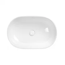 Раковина-чаша Qtap Leo 585х380х180 White з донним клапаном QT1111A028W