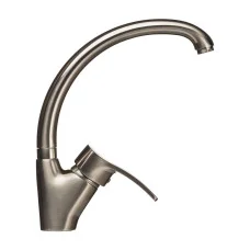 Кухонный смеситель стальной Globus Lux QUEENSLAND GLQU-0203S-BIG-ST STEEL